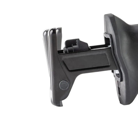 Close-up of XRJ08Z 18V LXT Brushless Cordless Compact One-Handed Reciprocating Saw Tool Only blade clamp side view.