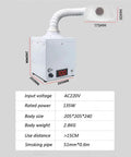 No Fuss Heavy Duty Solder Fume Extractor With Multi Layer Activated Carbon Filter And Dead Silent Draft Power For Pristine Shop Air and specs.