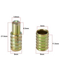 16 Pairs Carbon Steel Model Railway Alignment Dowels For 8 Millimeter Holes Baseboard Dowel Pins For Precise Track Alignment
