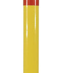 Straight Up Heavy Duty Steel Bollard To Secure Any Parking Spot Or Job Site Features Bright Yellow Wrap Around Reflectors with base and loop