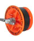 2 Inch IPS Mechanical Test Plug with Screw and Zinc Nut ABS Plastic Toilet Drain Plug for Plumbing Testing