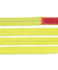 Endless Polyester Web Sling Type 5 1 Inch Wide 5 Foot Long Yellow 2400 Pound Vertical Hitch Capacity Abrasion Resistant Lifting Gear