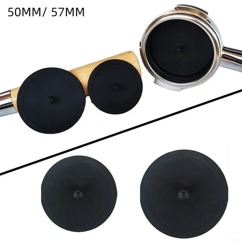 Backflush Rubber Disk Set For Espresso Machines 50mm Or 57mm Deep Group Head Cleaning For Home Barista Use 2 Pack Blind Disks