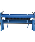 Front view of 24 Inch Pan And Box Brake Sheet Metal Bender With 0 To 135 Degree Range, featuring removable adjustable fingers