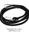 Elastic Cargo Binding Belt With Quick Release Tensioner For Kayak And Boat Trailers Car Roof Rack Luggage Securement Strap coiled image