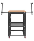 Built Like A Tank Rolling Workstand Holds 550 Pounds, fully adjustable height design with wheels and extension rollers.