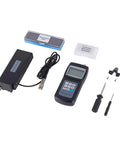 Portable Digital Surface Roughness Tester Meter For Machined Parts Delivers Crisp Ra Rz Rq Measurements With Rock Solid Inductance Sensor lightweight kit including probe and accessories.