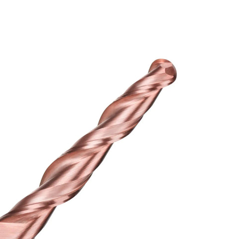 Professional Grade Premium Carbide Cnc Ball Nose End Mill Cutter Hrc62 TiCN Coated engraving bit with twisted design.