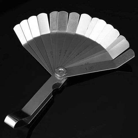 Stainless Steel Curved Feeler Gauge For Welding Gap Size Measurement And Slot Size Inspecting Tool Rust Resistant Pro Grade