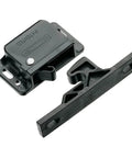 Grabber Catch Latch Side Mount Black Durable Latch with Pull Up Force 44 Newtons shown in two-piece set for secure fastening