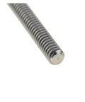 Close-up of Pro Grade High Precision Ball Screw Nut End Kit with T8 Lead Screw, carbon steel, 8mm pitch, 1mm lead