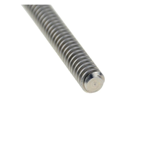 Close-up of Pro Grade High Precision Ball Screw Nut End Kit with T8 Lead Screw, carbon steel, 8mm pitch, 1mm lead