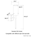 Diagram of Modern Indoor Wall Sconces Set Of 2 In Bronze With Clear Glass Shades Sleek Minimalist Bedroom And Living Room Lighting