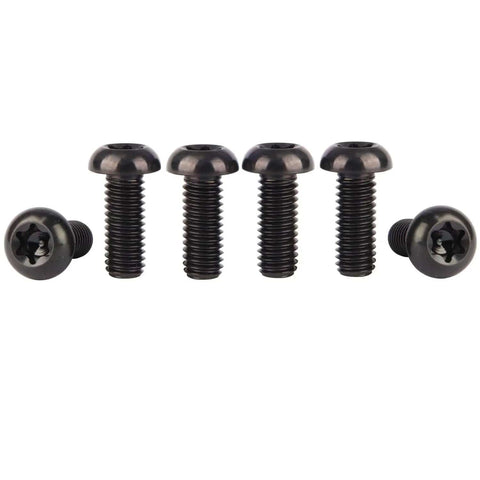 Titanium M6x10mm M6x15mm M6x20mm Torx T30 Socket Cap Screws Black Pack Of 6 6AL4V Grade 5 Titanium Alloy With 1.0mm Thread Pitch
