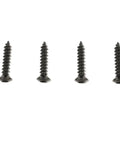 Beefy Tail Light Lens Upper Screw Kit For 2005 To 2013 Corvette C6, Heavy Duty Metal Hardware For Secure Rear Illumination, Easy Install, Matches Factory Dimensions - 4 black screws
