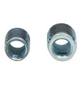 Beefy Self Locking Threaded Insert Kit With Coarse Threads And Standard Wall Build showing two metal inserts for repairs.