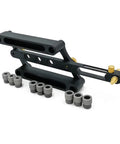 Pro Grade Adjustable Locating Pin Fixture Kit For Milling Cutter Self Centering Drill Guide And Punch Locator For Woodworking Tool Accessories Side And End Milling 6 8 10 Millimeter, aluminum kit with sleeves