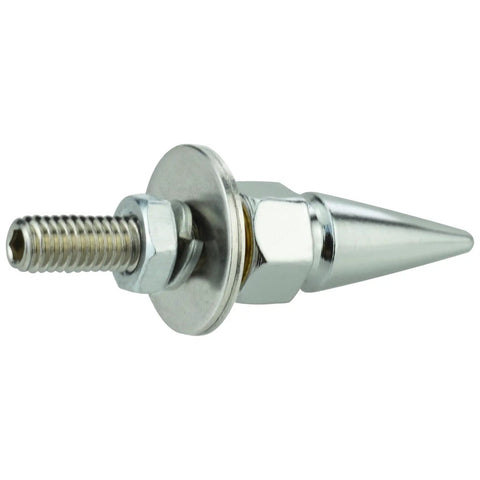 Spike Shape License Plate Screws Kit With Anti Theft Fasteners Bolts Aluminum Alloy 4 Piece Set Durable Frame Kit close-up