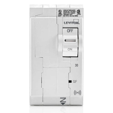 Smart 30 Amp 2 Pole Plug On Breaker With App Control And Energy Insights, hydraulic magnetic design, white casing