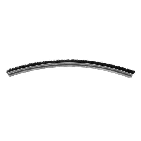 Commercial Storefront Door Pile Weatherstrip.25 Inch By 100 Feet, flexible black pile strip for sealing door gaps against drafts.