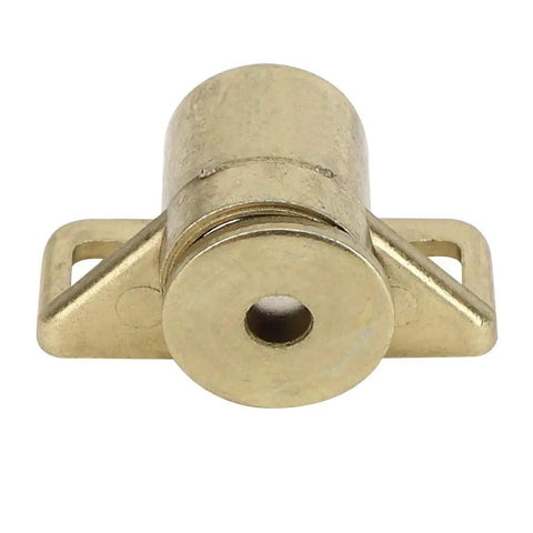 Grab These Premium Magnetic Cabinet Door Catches With Built In Magnet And Antique Gold Zinc Alloy Design For Wardrobe Tv Furniture That Looks Awesome - close-up of antique gold magnetic catch