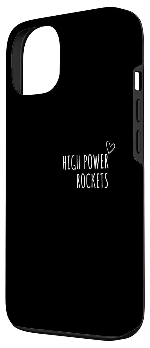 Rocket Science iPhone 13 Case with High Power Model Rocketry Design for Men Women Kids Aerospace Nerds STEM Students Rocket Builders