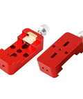 Compact Dovetail Clamp For Enhanced Stability Of Astronomical Telescope Equatorial Mount Red Finish With Lightweight Aluminum Alloy Body
