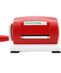 Manual Die Cutting and Embossing Machine for DIY Projects, Go-To Portable Hand Cutter, red compact design for card crafting