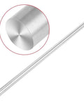 Pro Grade Heavy Duty Linear Drive Shaft Chrome Plated Carbon Steel Ultra Smooth Drop Dead Precise Optical Axis Rod For Cnc Machinery And Plant Automation 15Mm X 500Mm showing polished surface and rounded end