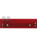 Red back view of Five Pack 10K Slide Potentiometer Modules For Arduino And Microcontroller Projects With mounting holes and pins