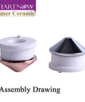 Pro Grade Ceramic Nozzle Holder Set For Laser Cutting Heads 28Mm And 32Mm Dia 12Mm Thick Mohs 9 Hardness Fits Precitec WXS