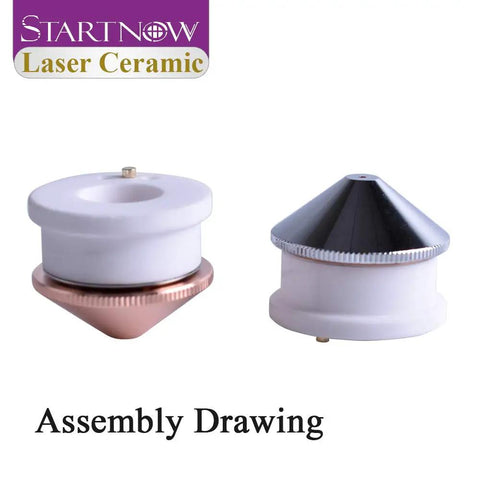 Pro Grade Ceramic Nozzle Holder Set For Laser Cutting Heads 28Mm And 32Mm Dia 12Mm Thick Mohs 9 Hardness Fits Precitec WXS