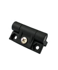SK2-301 plastic torque cabinet hinge; black, single-piece mounting base with two screw holes