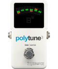 Front view of PolyTune 3 Ultra Compact Polyphonic Tuner With Chromatic And Strobe Modes And Built In Bonafide Buffer.