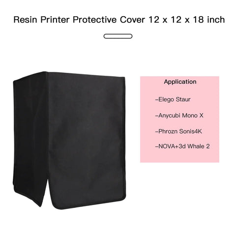 Heavy Duty Resin 3D Printer Cover Solid Blackout Enclosure Keeps Dust Sun Glare And Spills At Bay Hella Secure Storage Sleeve Protecting SLA Printers From UV Rays And Grime For Everyday Use