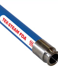 One Inch ID 100 Feet Sanitary High Temperature Food Grade Steam Discharge Transfer Hose With 316L Stainless Tri Clamp