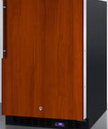 Under Counter Upright Freezer Built In Or Freestanding Zero Mess Frost Free Design Digital Thermostat and Panel Ready Face in wood finish.