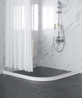 Collapsible 67 Inch Shower Threshold Water Dam Barrier For Wet Dry Separation Keeps Water From Spilling In Curbless Showers And Bathrooms