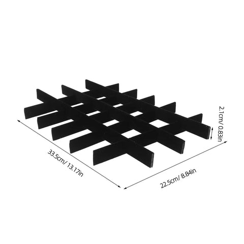 Adjustable Jewelry Organizer With Ultra Soft Sponge Lining And Removable Grid Dividers Keeps Your Bling Stash Hella Organized Compact black removable grid divider.