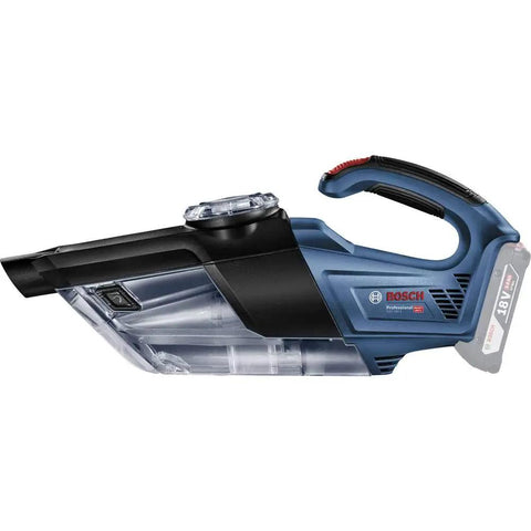 Side view of Bosch 18V Cordless Vacuum Cleaner Bare Tool, Ultra Lightweight 1.3 Kg, Rotational Airflow System for Superior Dust Removal