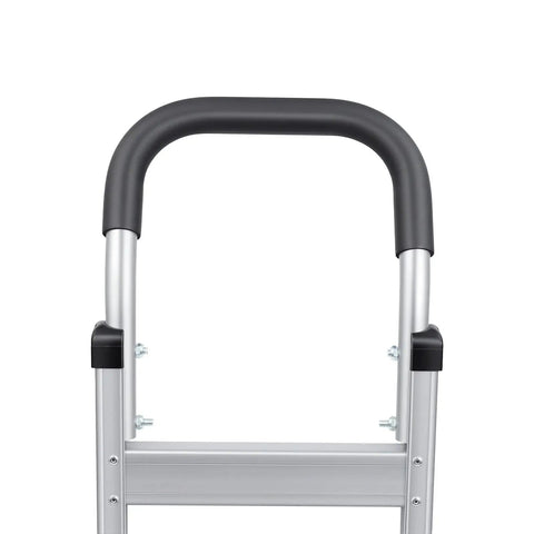 Built Tough Heavy Duty Aluminum Hand Truck With Smooth Rolling Rubber Wheels 500 Pound Max Capacity handle design and grip