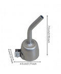Stainless Steel Torch Nozzle Adapter For Heat Fusing And Shaping, 35mm Connection, 45 Degree Bent Pointed Nozzle, Replacement Tip