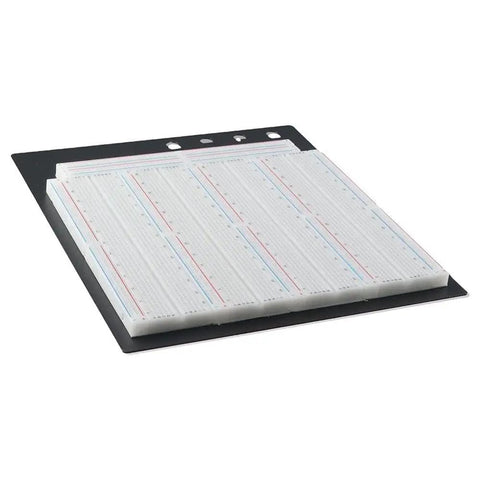 Heavy Duty Solderless Breadboard With 3220 Holes, Dual Terminal Strips, Four Distribution Bars, Black Aluminum Back Plate