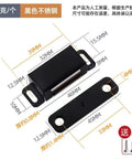 Push To Open Cabinet Catches 2 Pack Magnetic Door Latches dimensions in stainless steel with screws