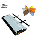 Zero Drama Acrylic Heat Bender For Pvc And Plastic Sheet Forming Adjustable Temperature Circulating Cooling Setup 650mm angle guide and samples.