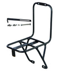 Front Bicycle Luggage Rack Carrier For Mountain And Folding Bikes V Brakes Compatible Easy Install sturdy black rack