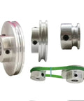 1Pcs Small Motor Drive Pulley 20 To 40mm Aluminum Single Groove Wheel For V Belt Power Transmission OD40x5mm high strength
