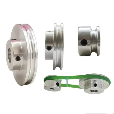 1Pcs Small Motor Drive Pulley 20 To 40mm Aluminum Single Groove Wheel For V Belt Power Transmission OD40x5mm high strength