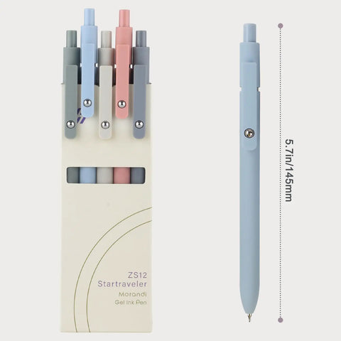 Go To Gel Pens Set Five Premium Retractable Gel Pens With Quick Dry Ink Fine Point Smooth Black Ink For School Office And Home