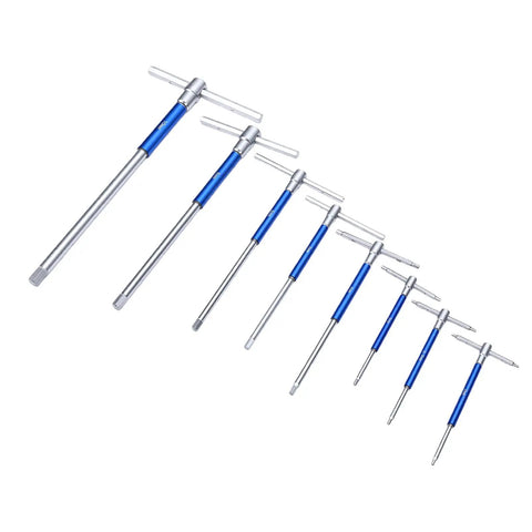 Grab This Awesome Zunate T Handle Hex Wrench Set featuring 8 Piece Metric Sizes Plus Ball End Key Tool Kit for Tough Auto And Bike Jobs With Cool Sliding Adjustable Shaft And Slick Compact Case, 8-piece metric hex tools